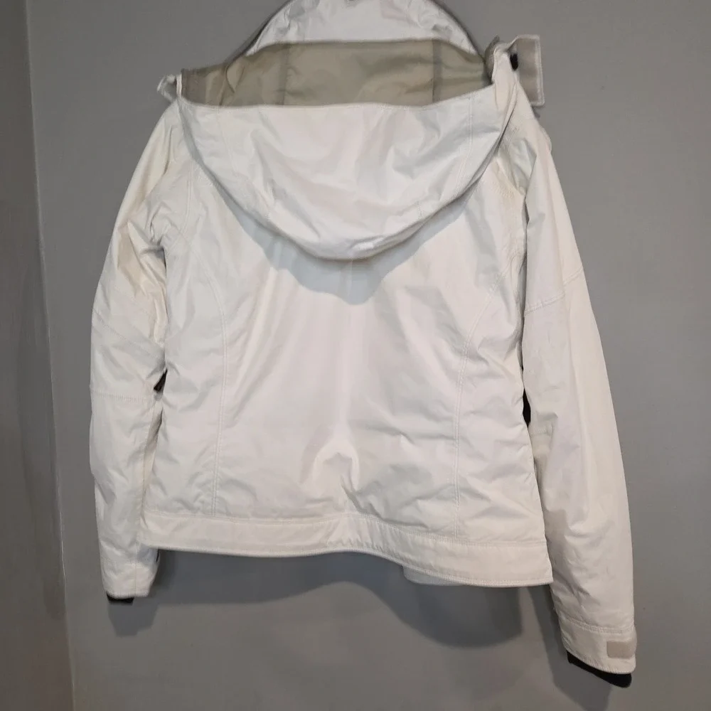 Gorpcore Columbia Titanium Omni-Tech Ski‎ Jacket Womens Medium White Hooded Coat